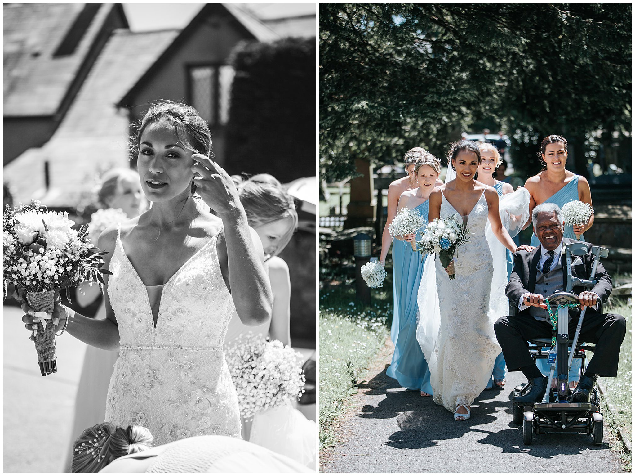 Brides church entrance